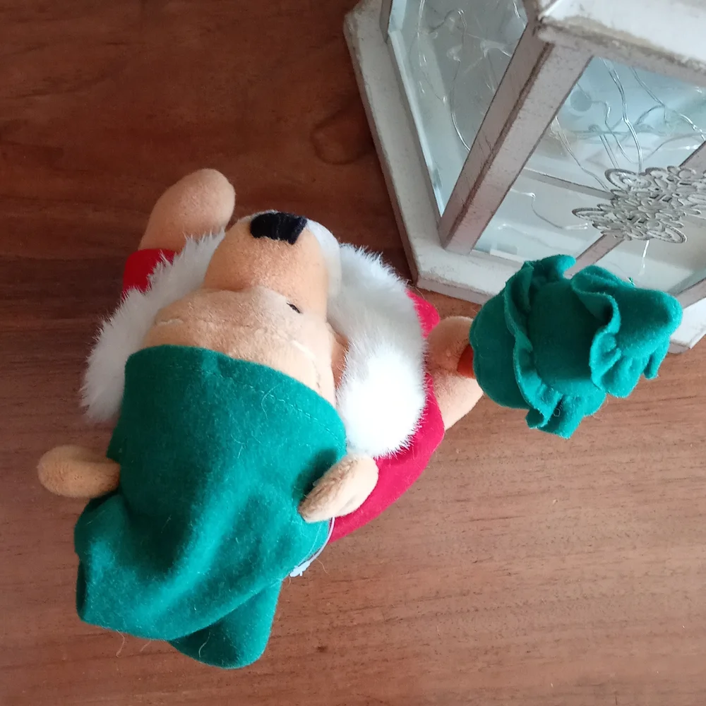 Pooh bear Christmas beanie